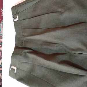 Liz Baker 8 tall women's dress pants dark green